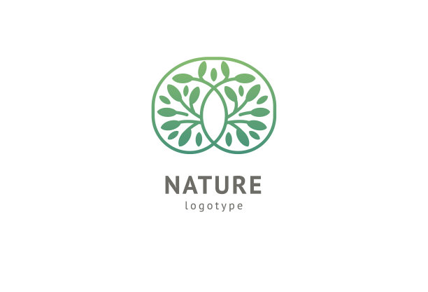 抽象自然标志图标设计健康图片下载