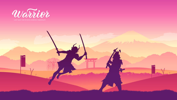 日本武士用剑武术图片下载