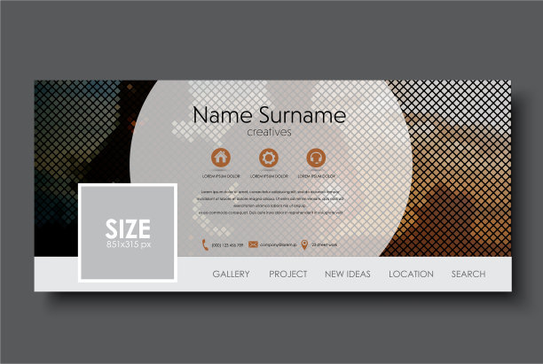 社交网络的模板横幅图片下载