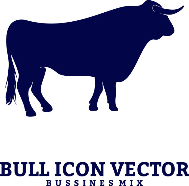 公牛设计轮廓公牛图片下载