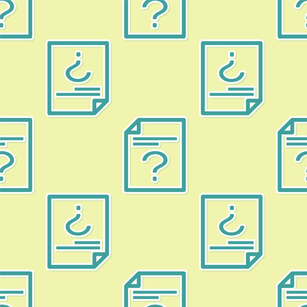 绿色未知文档图标隔离无缝图片下载