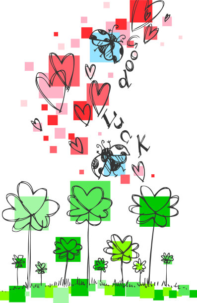 祝你好运涂鸦图片下载