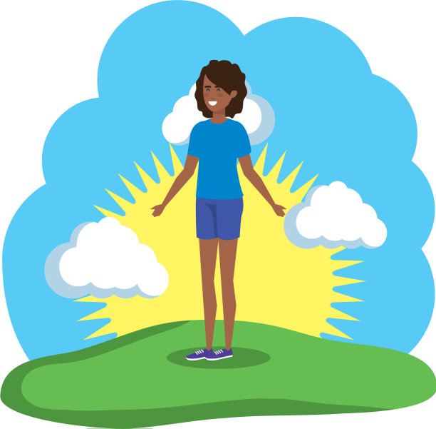 年轻的黑人女性图片下载