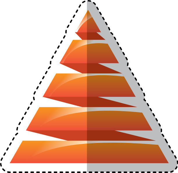 金字塔标志信息图表图标图片下载