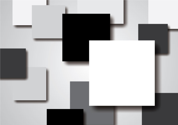 带有投影的抽象空白几何正方形图片下载