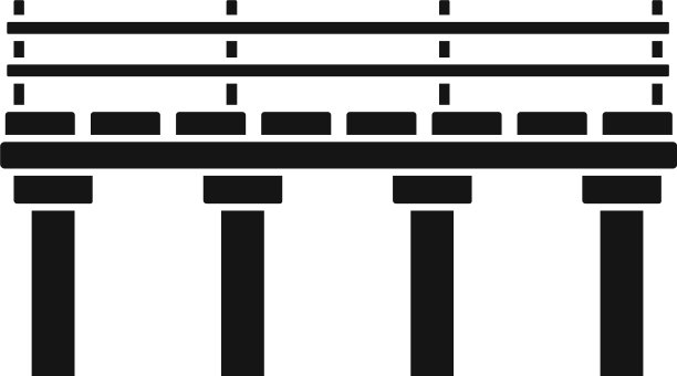 江桥图标简约风格图片下载