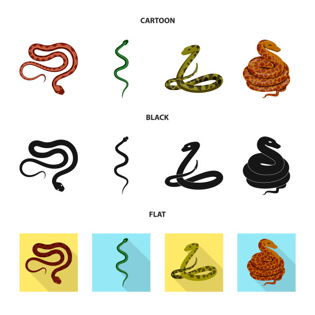 哺乳动物和危险标志的设计图片下载