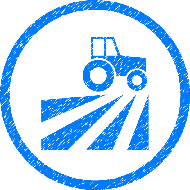 农场与拖拉机圆形颗粒图标图片下载