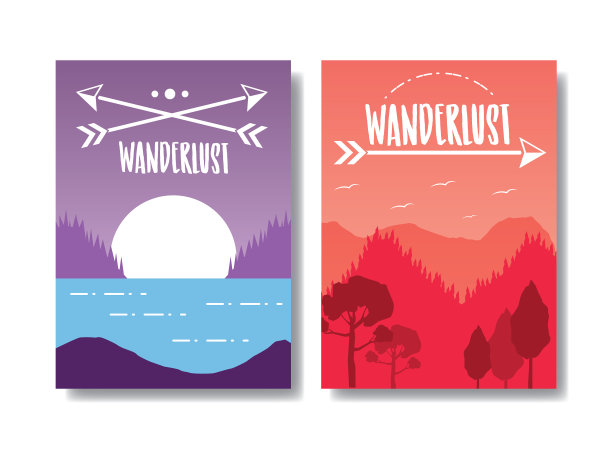 旅游热景观设计图片下载