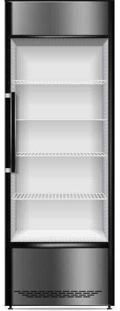 饮料冰箱图标现实风格图片下载