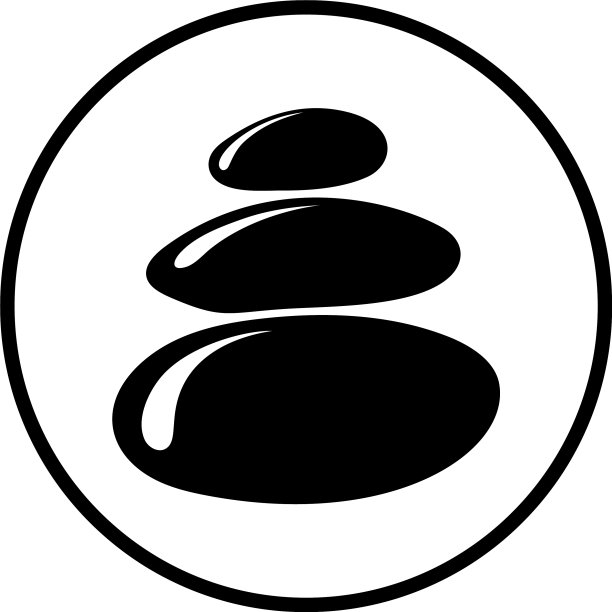 水疗中心石头图标图片下载