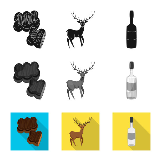 设计一套传统和旅游图标图片下载