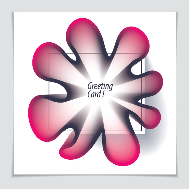 3d花形渐变颜色形状抽象艺术图片下载