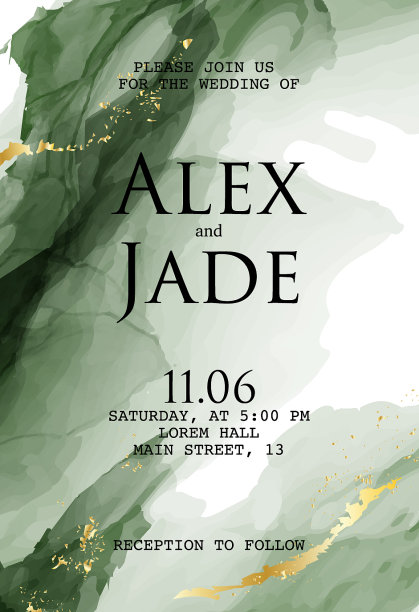 流体水彩绿色艺术适用于设计图片下载