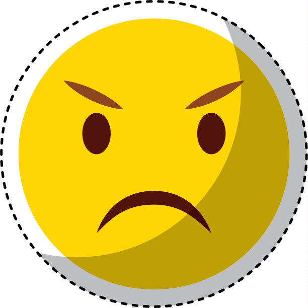 漫画脸表情孤立图标图片下载