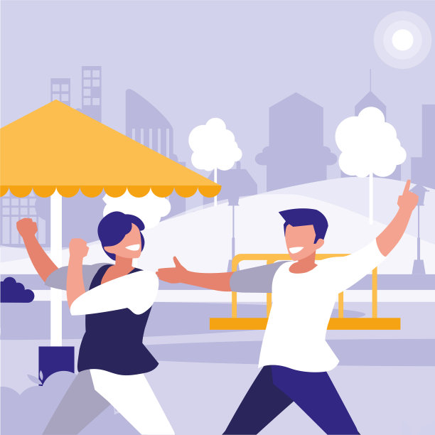 年轻的舞者在公园里跳舞图片下载