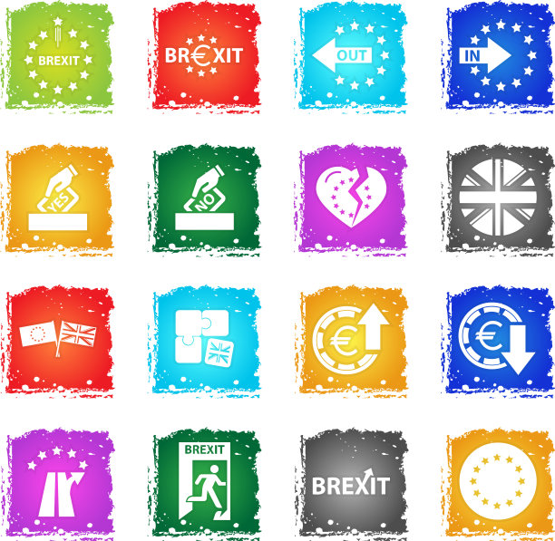 英国脱欧图标合集图片下载