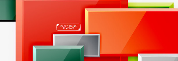 几何正方形设计抽象旗帜光泽图片下载