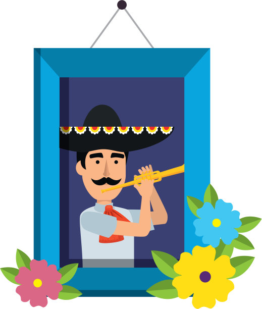 墨西哥流浪乐队和小号的照片图片下载