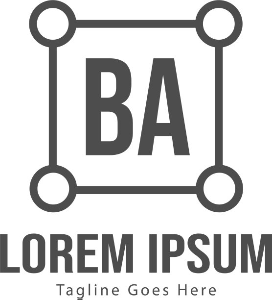 BA字母Logo设计创意现代风格图片下载