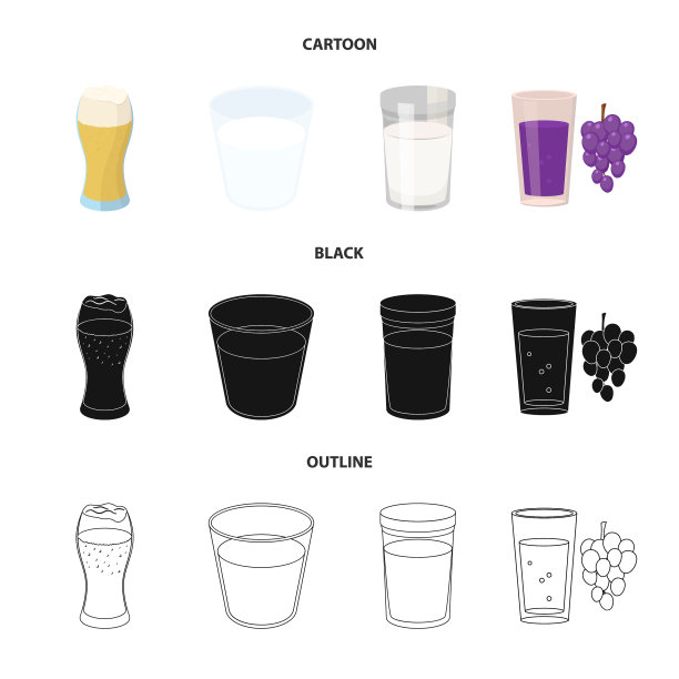 设计玻璃和透明图标集图片下载