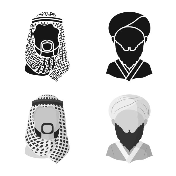 孤立的对象模仿者和常驻标识集图片下载