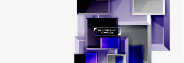 抽象的方形构成背景横幅图片下载