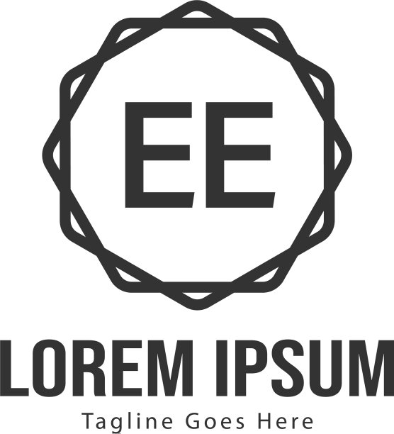EE现代框架logo模板图片下载