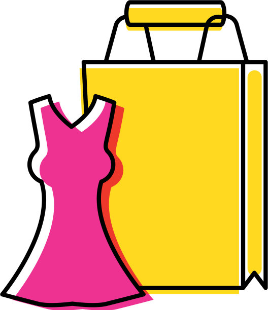 购物袋与女装女性图片下载
