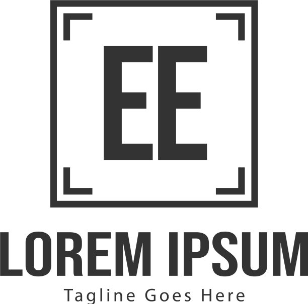 EE现代框架logo模板图片下载