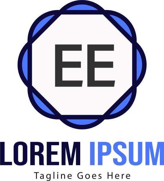 EE现代框架logo模板图片下载