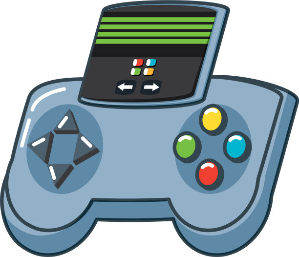 视频游戏处理孤立图标图片下载