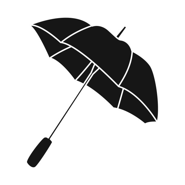 雨伞与秋季图标设计图片下载