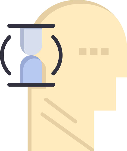 等待玻璃用户男平面彩色图标图标横幅图片下载