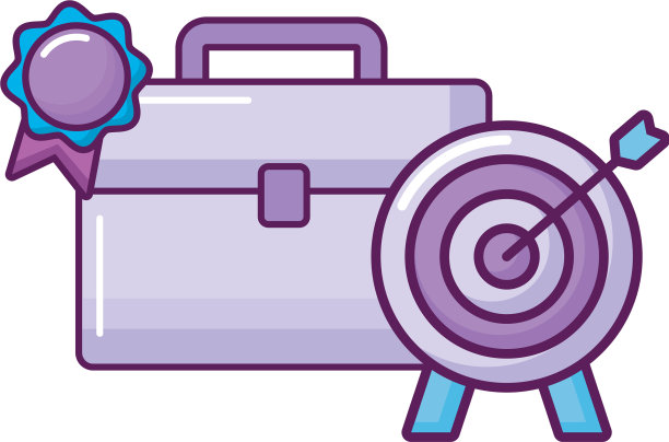 带有奖章和目标的文件夹图片下载