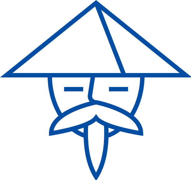 亚洲男人线图标概念亚洲男人平图片下载