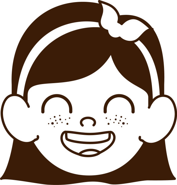 剪影头baggirl微笑图片下载