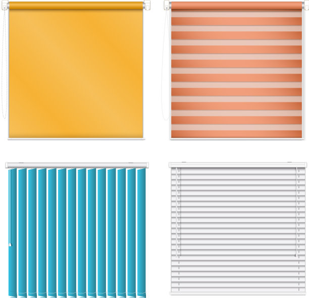 盲目图标设置现实的风格图片下载