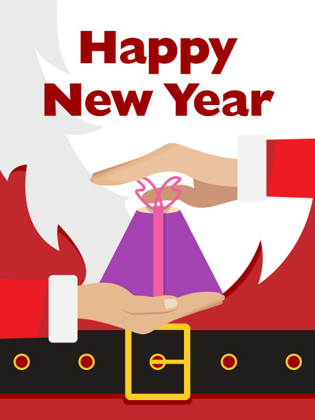 圣诞老人短信横幅红色圣诞老人套装图片下载