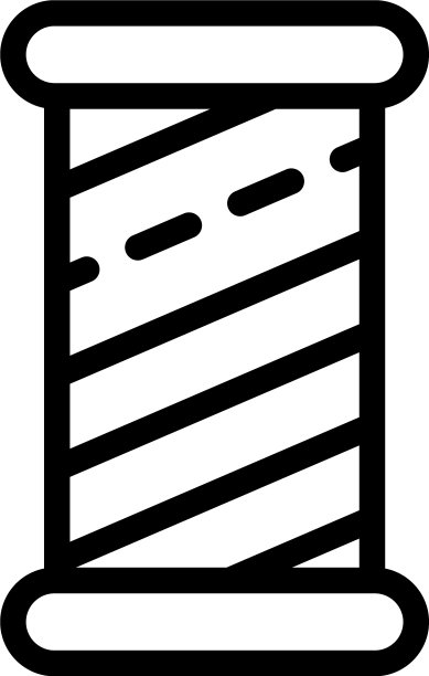 木圆柱体螺纹图标轮廓样式图片下载