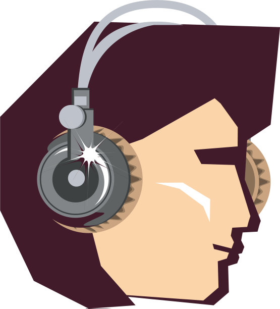 头戴耳机的年轻人图片下载