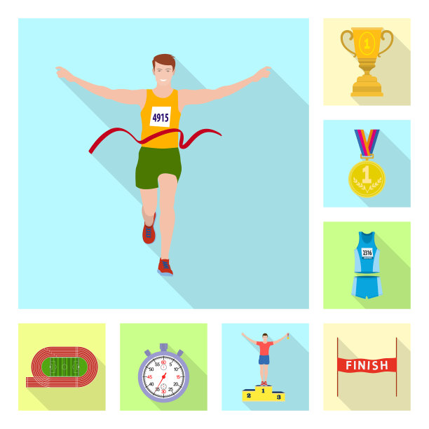 运动和胜利者的图标图片下载