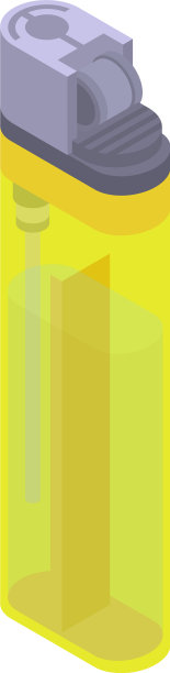 透明点烟器图标等距图片下载