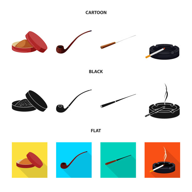 设计垃圾和停止标志收集图片下载