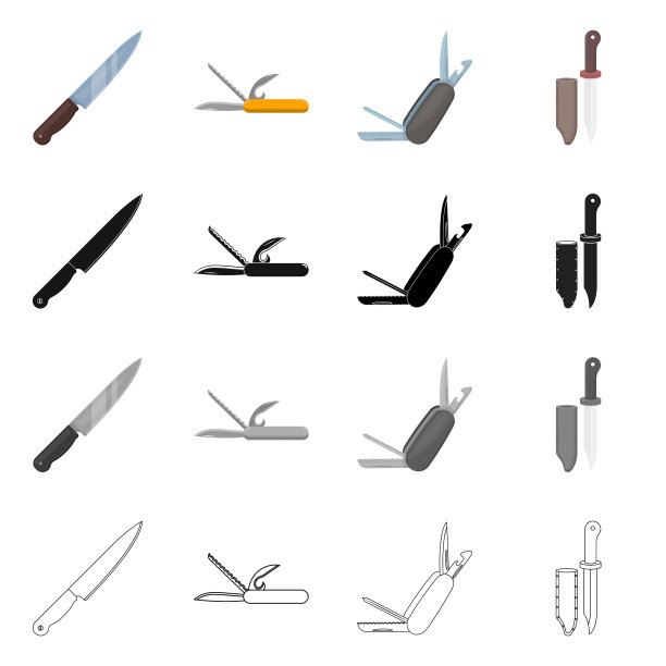 设计刀和切割图标的收藏图片下载