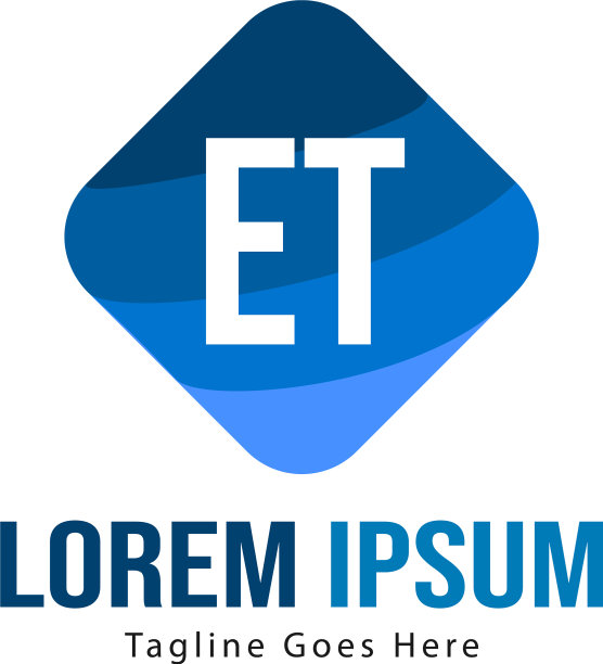 初始et标志模板与现代框架图片下载