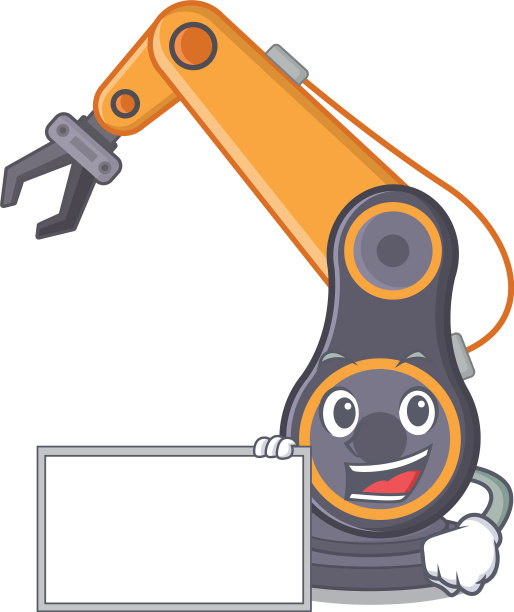 用工业机械手做成吉祥物形状图片下载