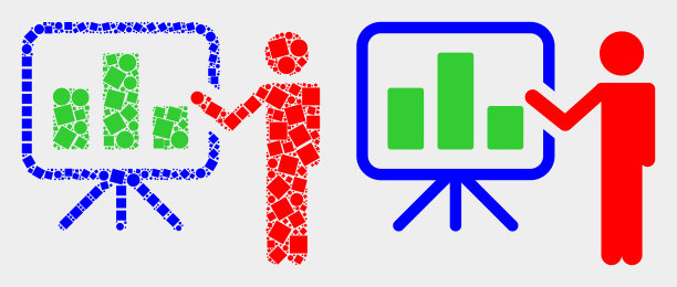 点和平面条形图公共报告图标图片下载