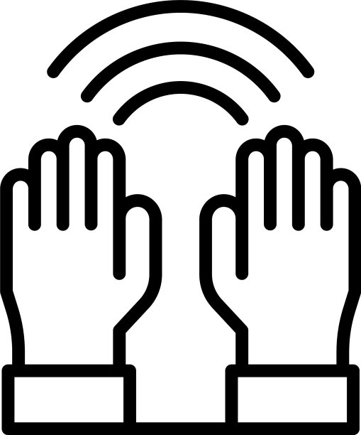 愈合与手图标轮廓风格图片下载