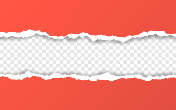 横向撕纸，边缘撕成方形图片下载